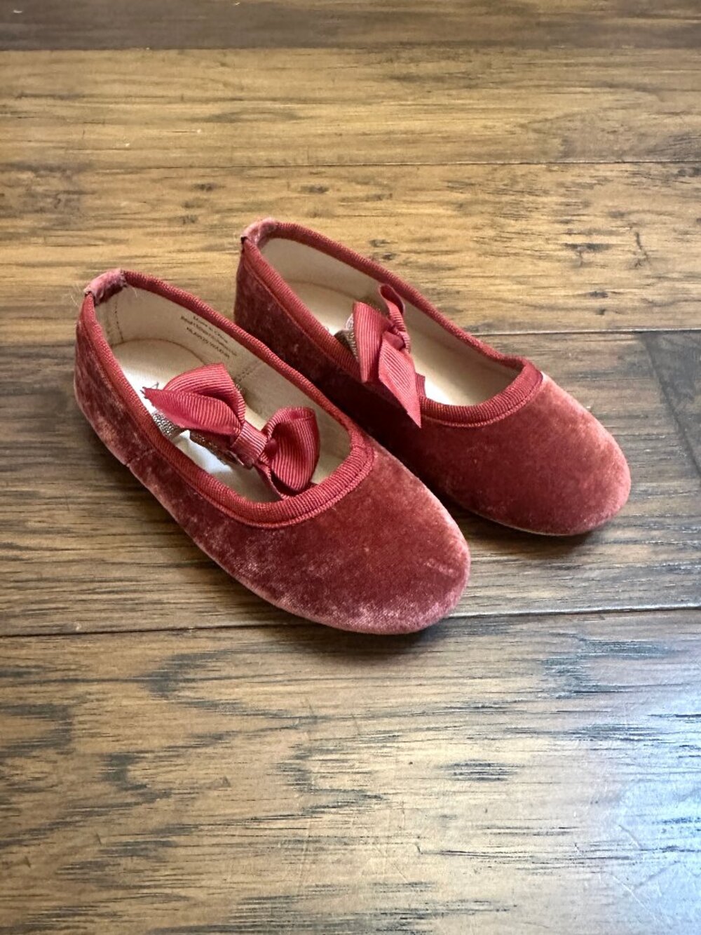 Noralee Red Velvet Ballet Flats